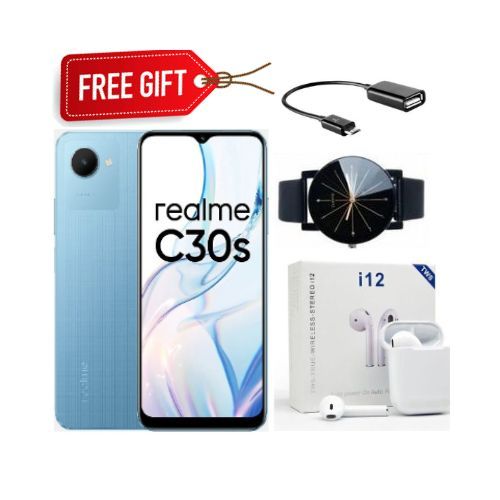 BLACK NOVEMBER OFFERS!! Brand New Realme C30s 6.5'' 3GB RAM + 64GB Storage m 8MP AI Camera Dual Sim Side Fingerprint Unlock 5000mAh Smart Phones+Free Gifts