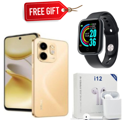 FLASH SALE DEALS!!! Brand New Infinix Smart 9 HD  '6.7 Inches,6(3+3)GB RAM+64GB ROM Battery5000 MAh, Non-removable,90HZ, 4G-Network,Android 14(Dual Sim)-Smartphones+FREE SMARTWATCH+EARPODS