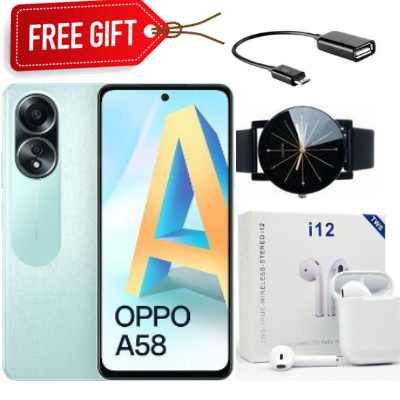 FLASH SALE DEALS!!!  BRAND NEW OPPO A58 128GB ROM + 8GB RAM 6.72" 90Hz Display 50MP Camera 33W 5000mAh Type-C Charge Android 13 Side Fingerprint Unlock Smart-Smartphones+FREE GIFTS