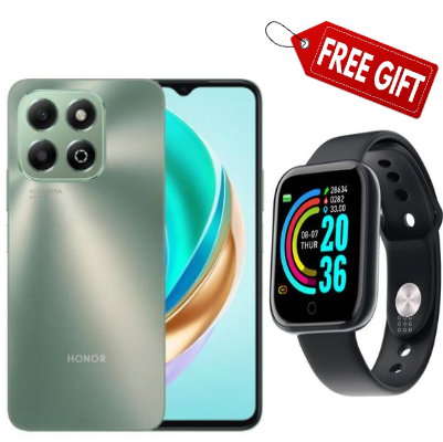 LIMITED OFFER!!!! HONOR X6B 256GB ROM 6GB RAM 6.56 inch DISPLAY Octa-core Fingerprint (side-mounted), 5200 mAh Android 14, Mediatek Helio G85 smartphones+ FREE GIFTS