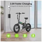 Discounted Deals!! Oraimo Electric Bike(Scrambler 100)-750W Brushless Motor,48V 11.6Ah Li-ion Battery,Foldable Design,Shock Absorbers, Adjustable Leather Saddle,7-Speed Gear,Digital LCD Display-E-Bike