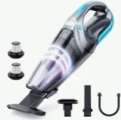 Special Offer!! Oraimo Ultra-Cleaner H3 Handheld Vacuum -7.5kPa, 2-in-1 Anti-static Pet Brush, Flexible Hose for Different Usage, Multi-functional Brush Kit, Detacheable Battery Pack- Vacuum Cleaners