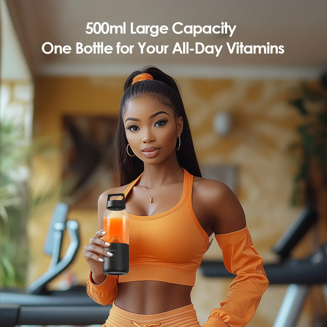 LIMITED TIME OFFER!! Oraimo SmartBlender Go 500ML Portable Blender -Lightweight & Portable Design, Sharp Blades, Powerful Motors, Ice Crushing, 4000mAh Capacity Battery, Impact Resistant - Blenders