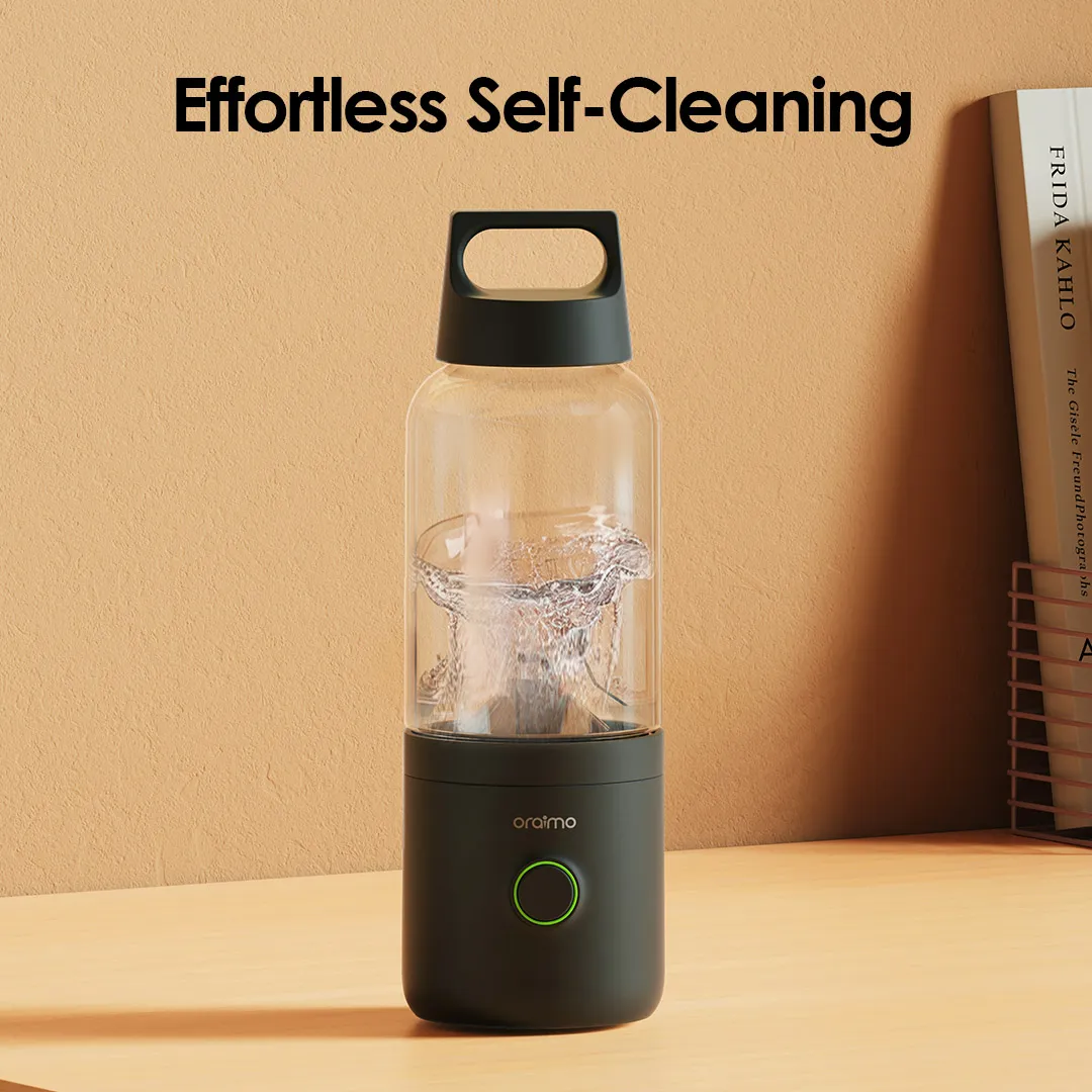 LIMITED TIME OFFER!! Oraimo SmartBlender Go 500ML Portable Blender -Lightweight & Portable Design, Sharp Blades, Powerful Motors, Ice Crushing, 4000mAh Capacity Battery, Impact Resistant - Blenders