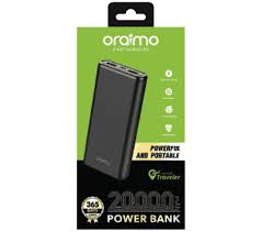FLASH SALE DEALS!! Oraimo 20000mAh Power Bank -Type-C/Micro USB Inputs, 2 USB+ 1 Type-C Outputs, Fast Charging, Multi-Protection Safety System, Temp Resistant, Lightweight - Power Banks+FREE CHARGER