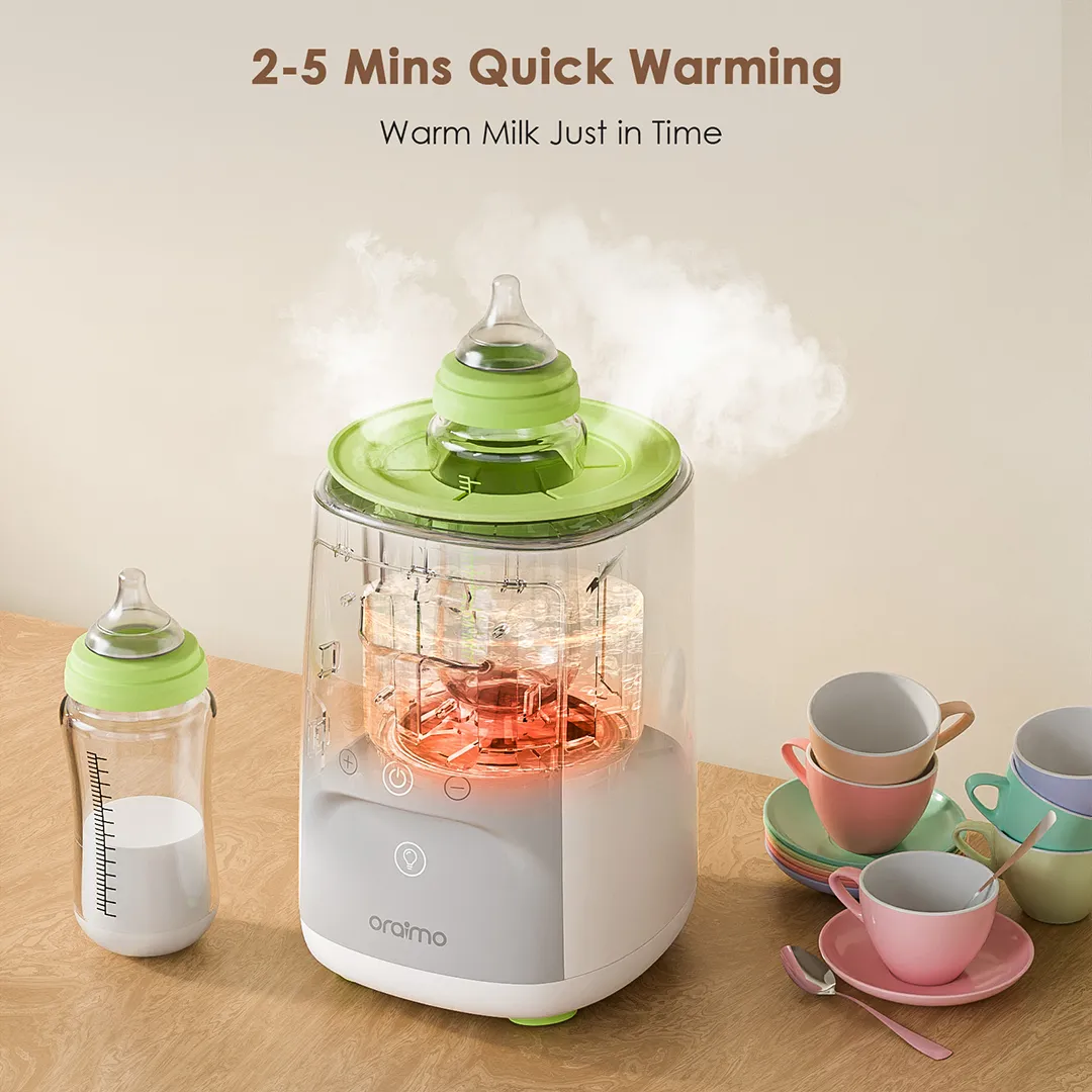 LIMITED OFFER!! Oraimo 3-in-1 Smart Baby Bottle-Warmer -Shaker, Warmer & Sterilizer,24-Hr Constant Temp Control,Perfect for Night Feeding, Touch Control,Compatible with All Bottle Sizes -Bottle Warmer
