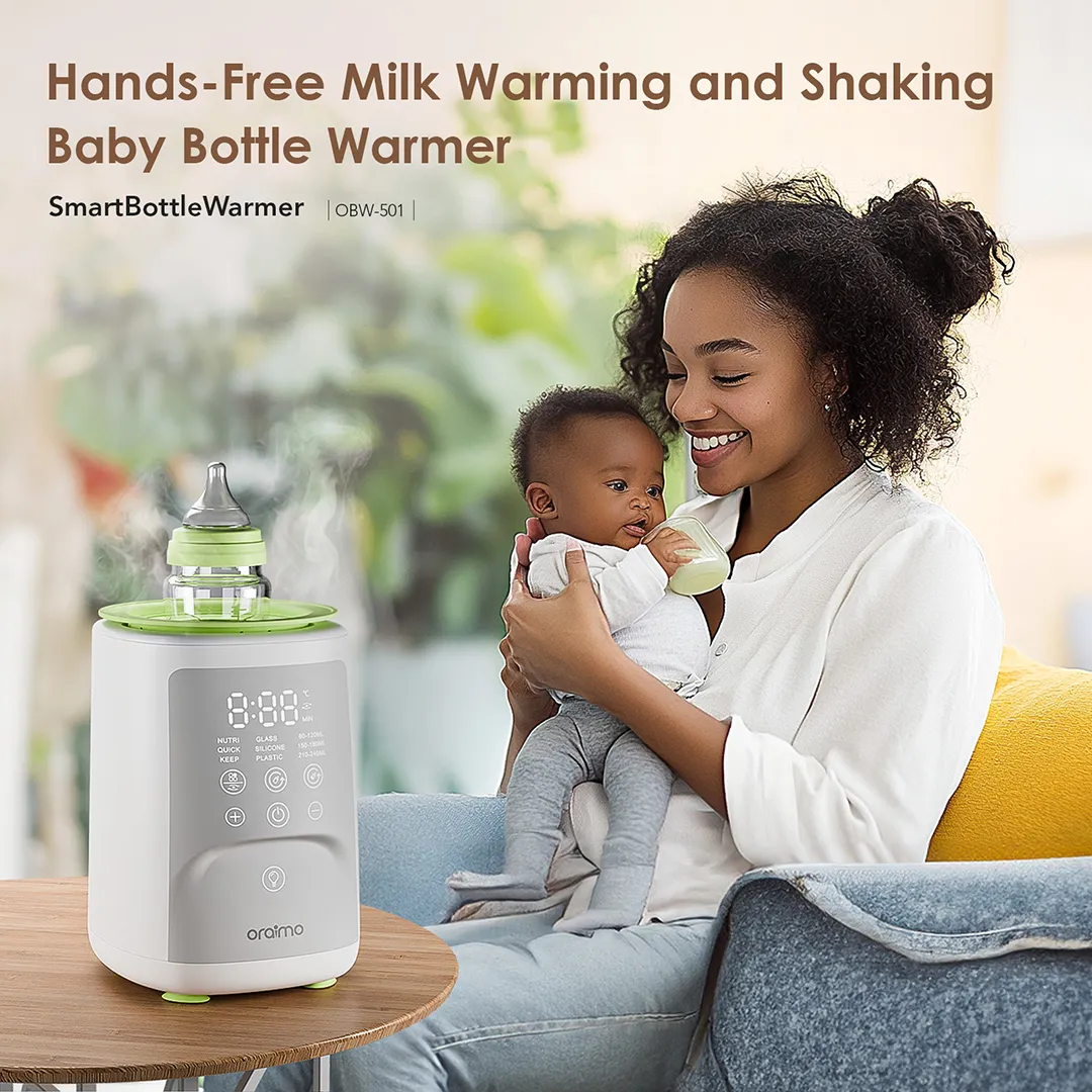 LIMITED OFFER!! Oraimo 3-in-1 Smart Baby Bottle-Warmer -Shaker, Warmer & Sterilizer,24-Hr Constant Temp Control,Perfect for Night Feeding, Touch Control,Compatible with All Bottle Sizes -Bottle Warmer