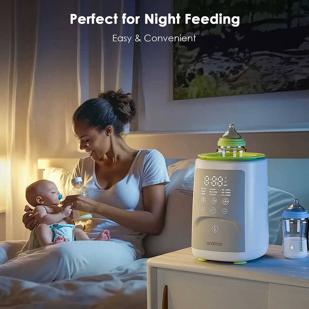 LIMITED OFFER!! Oraimo 3-in-1 Smart Baby Bottle-Warmer -Shaker, Warmer & Sterilizer,24-Hr Constant Temp Control,Perfect for Night Feeding, Touch Control,Compatible with All Bottle Sizes -Bottle Warmer