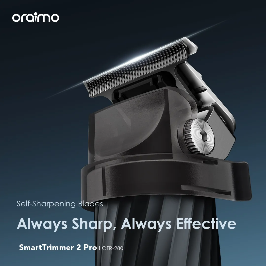 SPECIAL OFFER!! Oraimo SmartTrimmer 2 Pro -7000RPM, Adjustable Blade Head, 2.5 hrs Runtime, Self-sharpening Blades, 2-Speed Control, Aluminium Alloy Body, Travel Lock Function - Shavers/Clippers