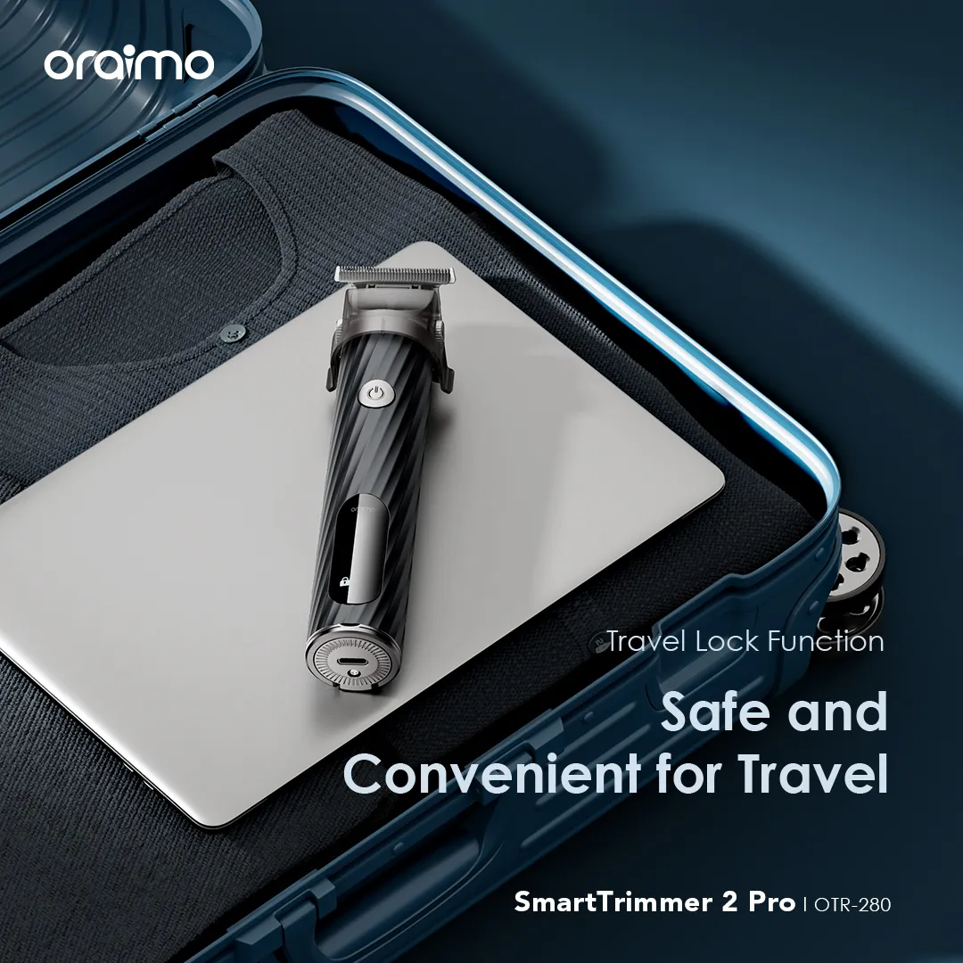 SPECIAL OFFER!! Oraimo SmartTrimmer 2 Pro -7000RPM, Adjustable Blade Head, 2.5 hrs Runtime, Self-sharpening Blades, 2-Speed Control, Aluminium Alloy Body, Travel Lock Function - Shavers/Clippers