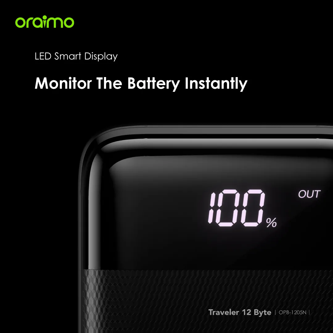 DISCOUNTED OFFER!! Oraimo Powerbank -10000mAh/20000mAh, Fast Charging, Slim & Portable, , Type-C/Micro USB Charging, Overcharge Protection - Power Banks+FREE CABLE