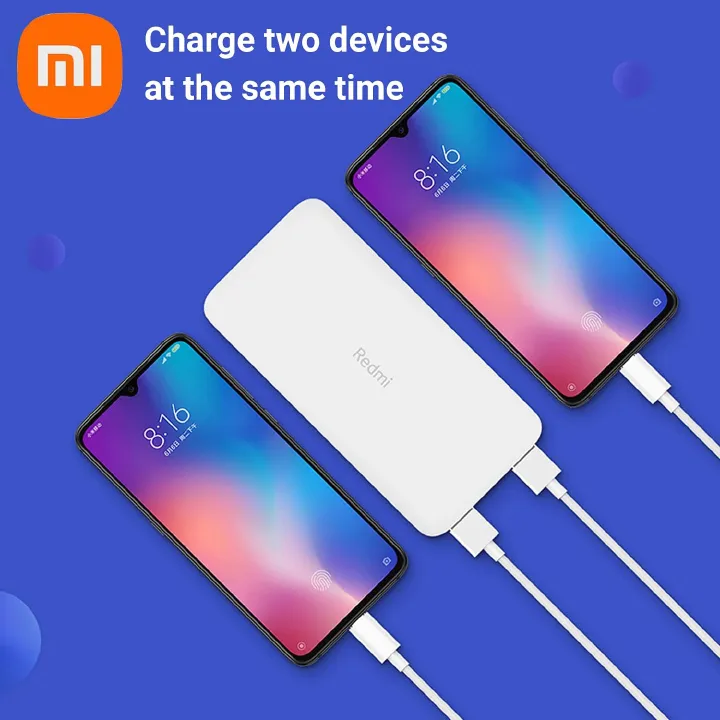 CLEARANCE OFFER!! MI 20000mAh XIAOMI Redmi Powerbank -74Wh,18W,3.6A, Rapid Charging,Dual USB Outputs(2 Devices at Once),Micro-USB & Type-C Input,Portable Travel Charger for iOS & Android -Power Banks