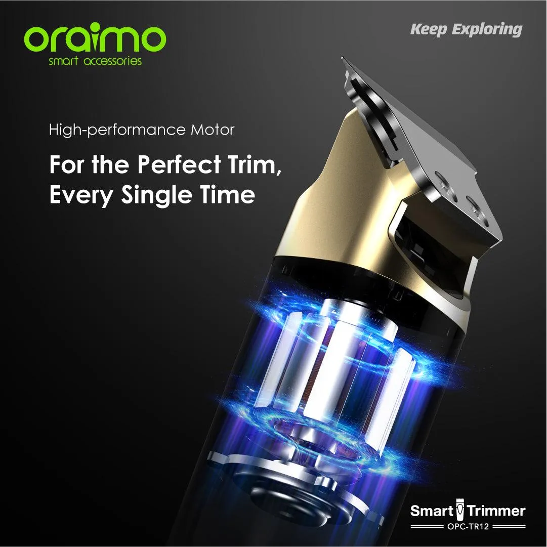 TECH WEEK SALES!! Oraimo OPC-TR12 Smart Trimmer 2 -High-performance Motor, Long-lasting Battery, Adjustable Speed, Multi-functional Usage, Travel Lock, Durable Blades - Clippers/Shavers