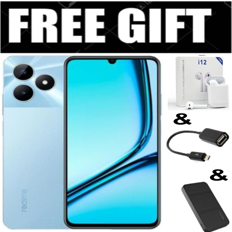 LIMITED TIME DEALS!! Brand New realme Note 50 6.74" 90Hz 128GB ROM + 8(4+4)GB RAM Unisoc Tiger T612 Type-C 3-Card Slot Smart Phones Side Fingerprint phone+FREEBIES