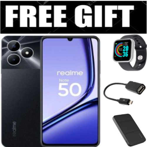 FLASH SALE DEALS!!!  Brand New realme Note 50 6.74" 90Hz 256GB ROM + 8(4+4)GB RAM Unisoc Tiger T612 Type-C 3-Card Slot Side Fingerprint Smart Phones phone+FREEBIES