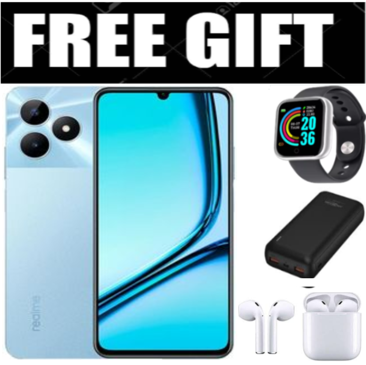 FLASH SALE DEALS!!!  Brand New realme Note 50 6.74" 90Hz 128GB ROM + 8(4+4)GB RAM Unisoc Tiger T612 Type-C 3-Card Slot Smart Phones Side Fingerprint phone+FREEBIES