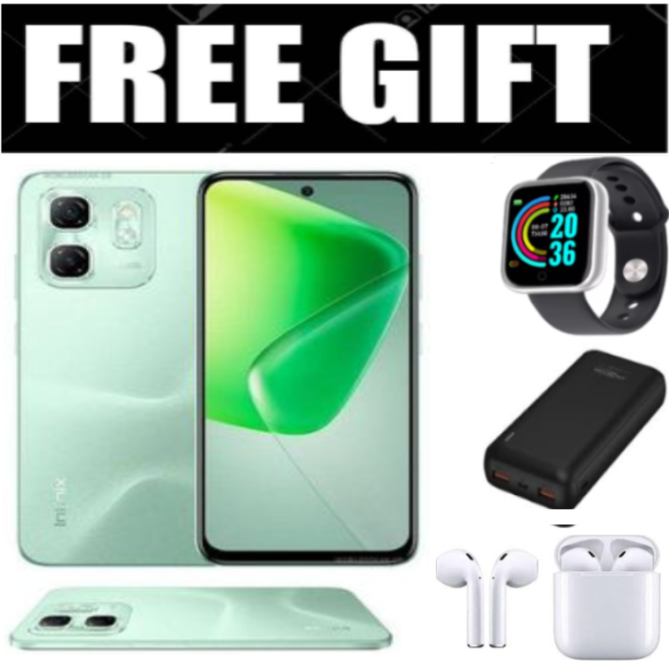 FLASH SALE DEALS!!! INFINIX HOT 50i 6GB RAM+128GB ROM Storage 6.7" display,120Hz refresh rate,4G Dual Sim 18W Fast charge+5000mAh Battery, 48MP camera, Android 14 Smartphone+FREEBIES