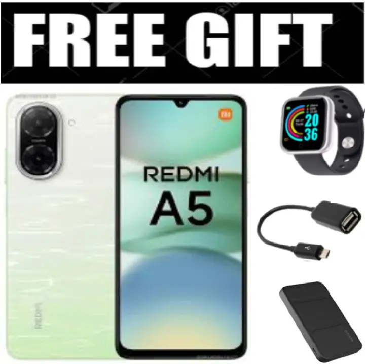 XIAOMI Redmi A5, 6.88" Display 4GB RAM + 128GB 5200mAh (Dual SIM) smartphones+FREE GIFTS
