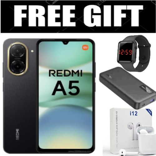 XIAOMI Redmi A5, 6.88" Display 4GB RAM + 128GB 5200mAh (Dual SIM) smartphones+FREE GIFTS
