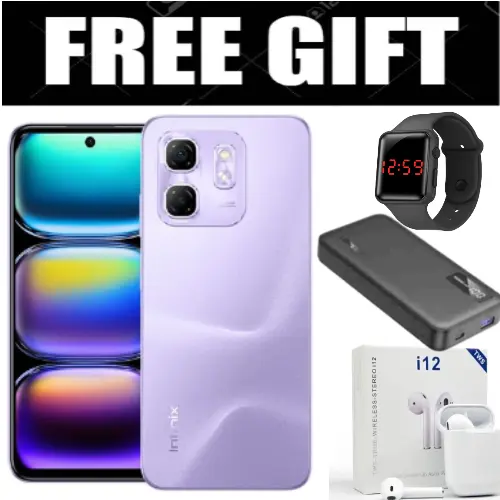 FLASH SALE DEALS!!! INFINIX HOT 50i 6GB RAM+128GB ROM Storage 6.7" display,120Hz refresh rate,4G Dual Sim 18W Fast charge+5000mAh Battery, 48MP camera, Android 14 Smartphone + FREEBIES