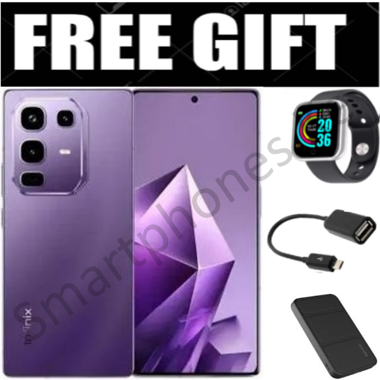NEW ARRIVAL!! Infinix Note 50 Pro 4 UP TO 16GB(8+8GB) RAM, 256GB ROM, 50MP, 5200MAh Battery +FREE Smart Watch, OTG, Power Bank