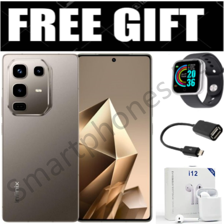 NEW ARRIVAL!! Infinix Note 50 Pro 4 UP TO 16GB(8+8GB) RAM, 256GB ROM, 50MP, 5200MAh Battery +FREE Smart Watch, OTG, i12
