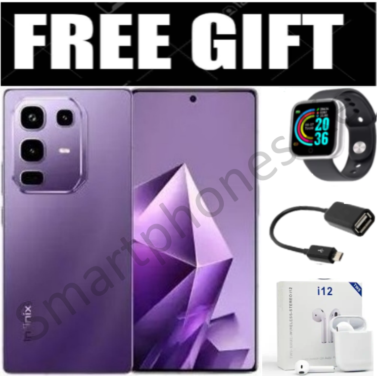 NEW ARRIVAL!! Infinix Note 50 Pro 4 UP TO 16GB(8+8GB) RAM, 256GB ROM, 50MP, 5200MAh Battery +FREE Smart Watch, OTG, i12