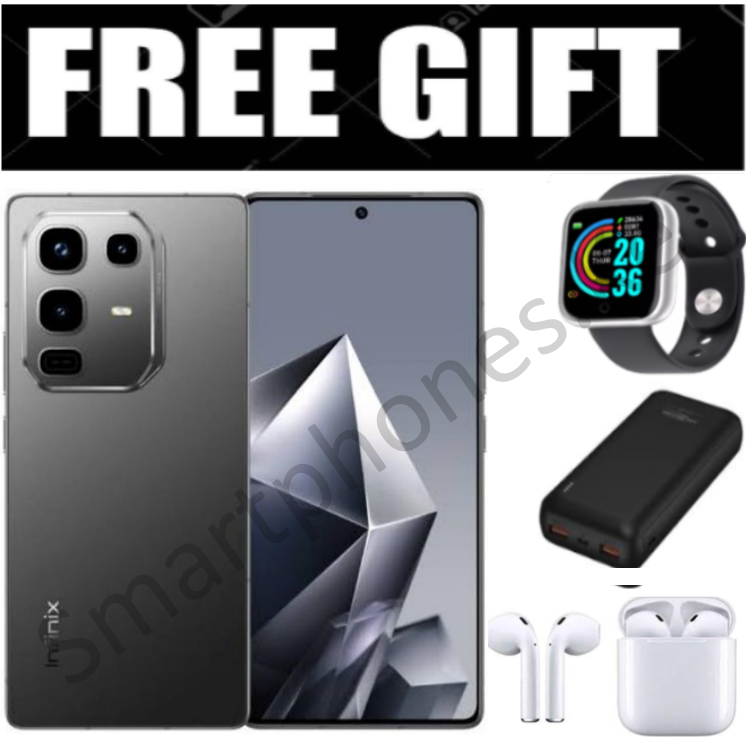 NEW ARRIVAL!! Infinix Note 50 Pro 4 UP TO 16GB(8+8GB) RAM, 256GB ROM, 50MP, 5200MAh Battery +FREE Smart Watch, Power Bank, i12