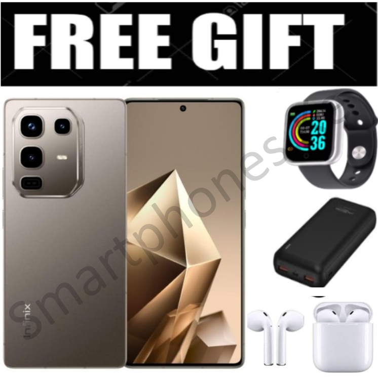 NEW ARRIVAL!! Infinix Note 50 Pro 4 UP TO 16GB(8+8GB) RAM, 256GB ROM, 50MP, 5200MAh Battery +FREE Smart Watch, Power Bank, i12