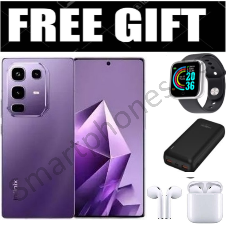 NEW ARRIVAL!! Infinix Note 50 Pro 4 UP TO 16GB(8+8GB) RAM, 256GB ROM, 50MP, 5200MAh Battery +FREE Smart Watch, Power Bank, i12