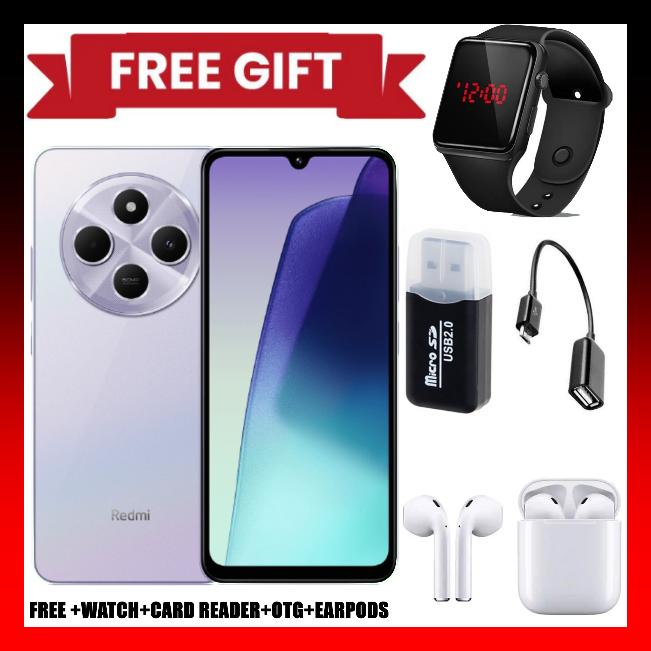 LIMITED TIME DEAL!!BRAND NEW Xiaomi Redmi 14C 8(4+4)GB RAM + 256GB/128GB Storage 6.88" 120Hz HD+ 4G Dual Sim 5160mAh Battery 50MP triple main camera Android 14 Smart Phones+FREEBIES