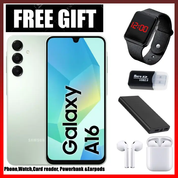LIMITED TIME DEALS!!! BRAND NEW Galaxy A16, 6GB+ 128GB ROM 6.7" HD,AMOLED Display 50MP Triple Camera  Mediatek Helio G99 5000mAh 25W Type-C Charge Smart Phones phone+FREE GIFTS