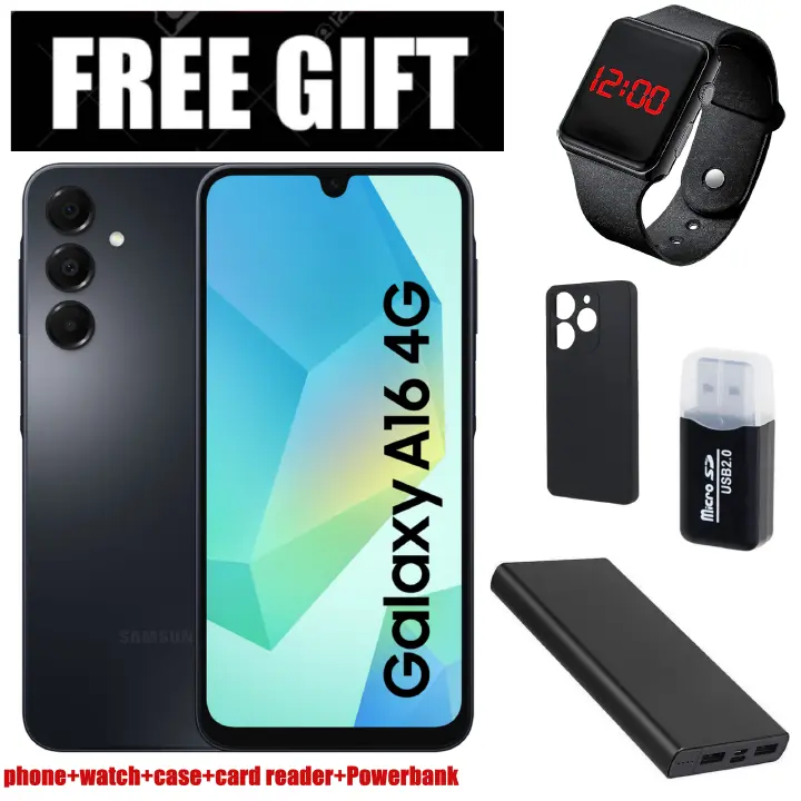LIMITED TIME DEALS!!! BRAND NEW Galaxy A16, 6GB+ 128GB ROM 6.7" HD, Android 14, 4G, Bluetooth, 50MP-Camera, Battery-5000mah,(Dual Sim)-Smartphone+FREE GIFTS