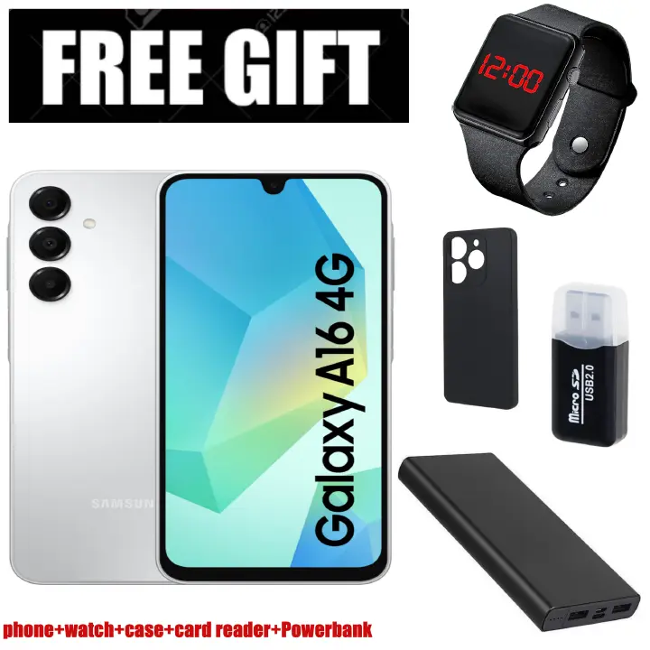 LIMITED TIME DEALS!!! BRAND NEW Galaxy A16, 6GB+ 128GB ROM 6.7" HD, Android 14, 4G, Bluetooth, 50MP-Camera, Battery-5000mah,(Dual Sim)-Smartphone+FREE GIFTS