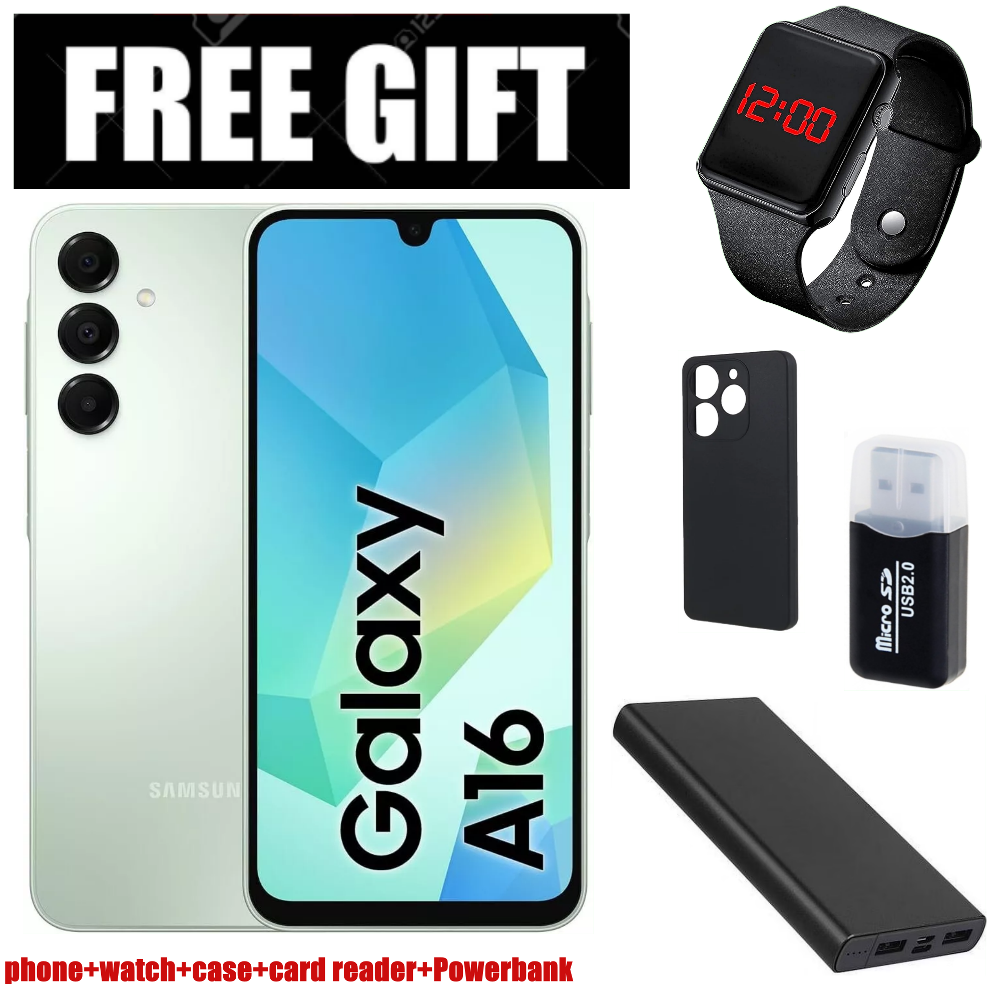 LIMITED TIME DEALS!!! BRAND NEW Galaxy A16, 6GB+ 128GB ROM 6.7" HD, Android 14, 4G, Bluetooth, 50MP-Camera, Battery-5000mah,(Dual Sim)-Smartphone+FREE GIFTS