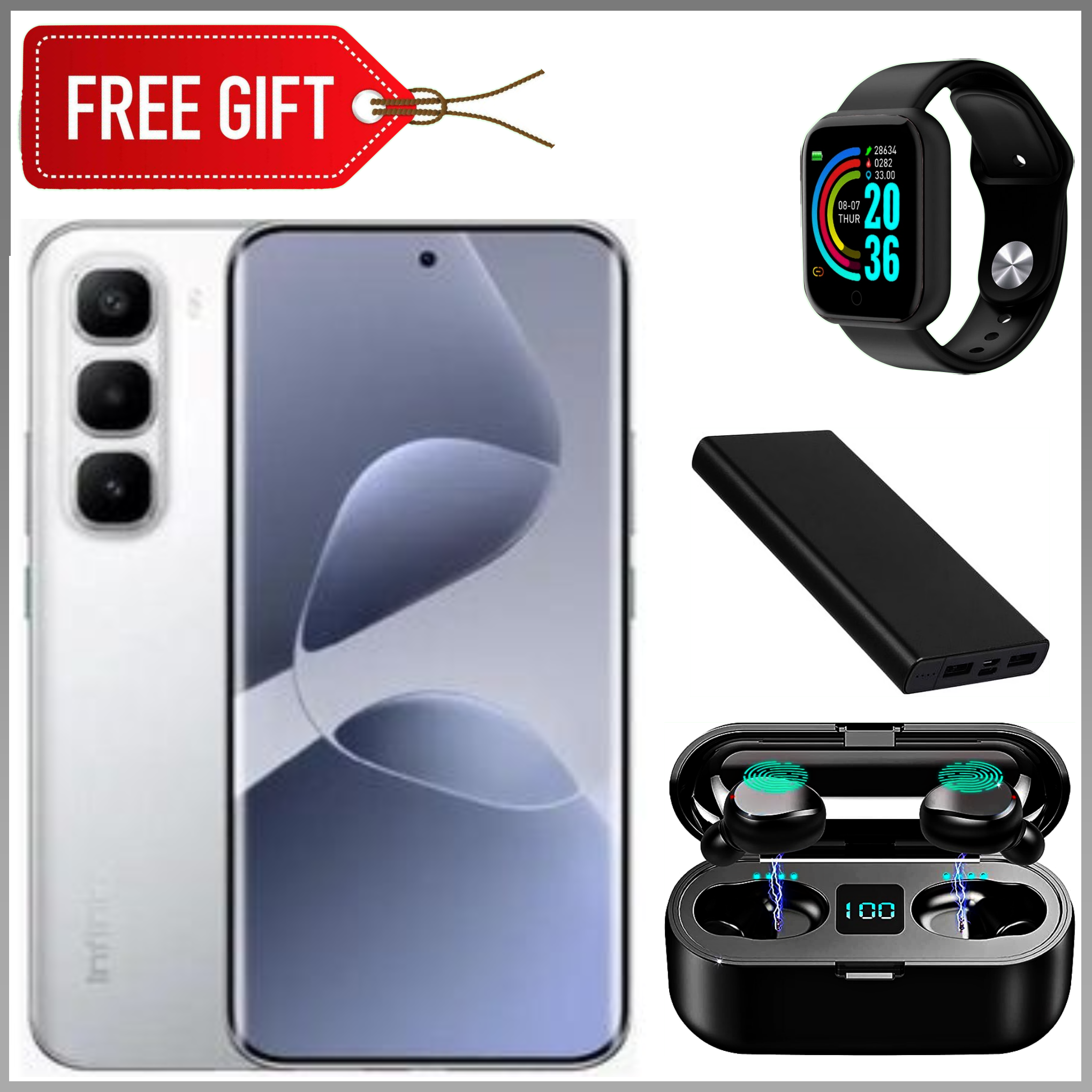 [NEW ARRIVALS] Infinix HOT 60 PRO PLUS 6.78" AMOLED Curved Screen, Upto 16(8+8)GB RAM+128GB/256GB ROM, 5160 mAh Battery, 50MP Rear, Dual SIM, Optical Fingerprint -Smartphones+FREEBIES