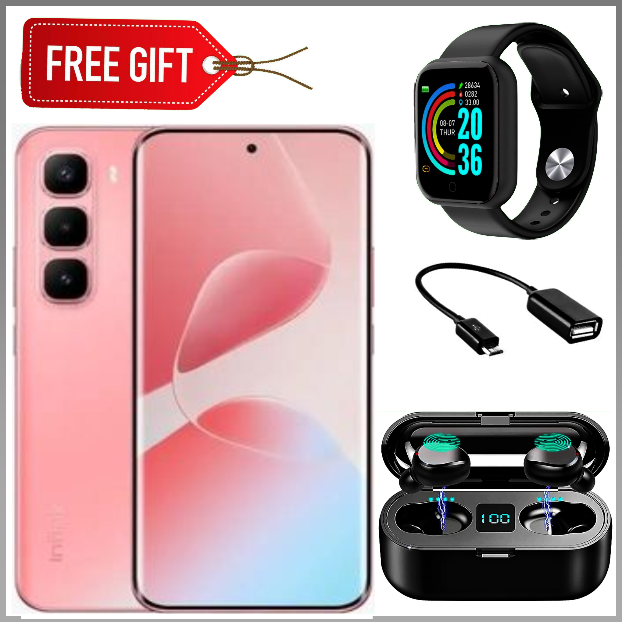 [NEW ARRIVALS] Infinix HOT 60 PRO PLUS 6.78" AMOLED Curved Screen, Upto 16(8+8)GB RAM+256GB ROM, 5160 mAh Battery, 50MP&13MPCamera, Optical Fingerprint -Smartphones+FREEBIES
