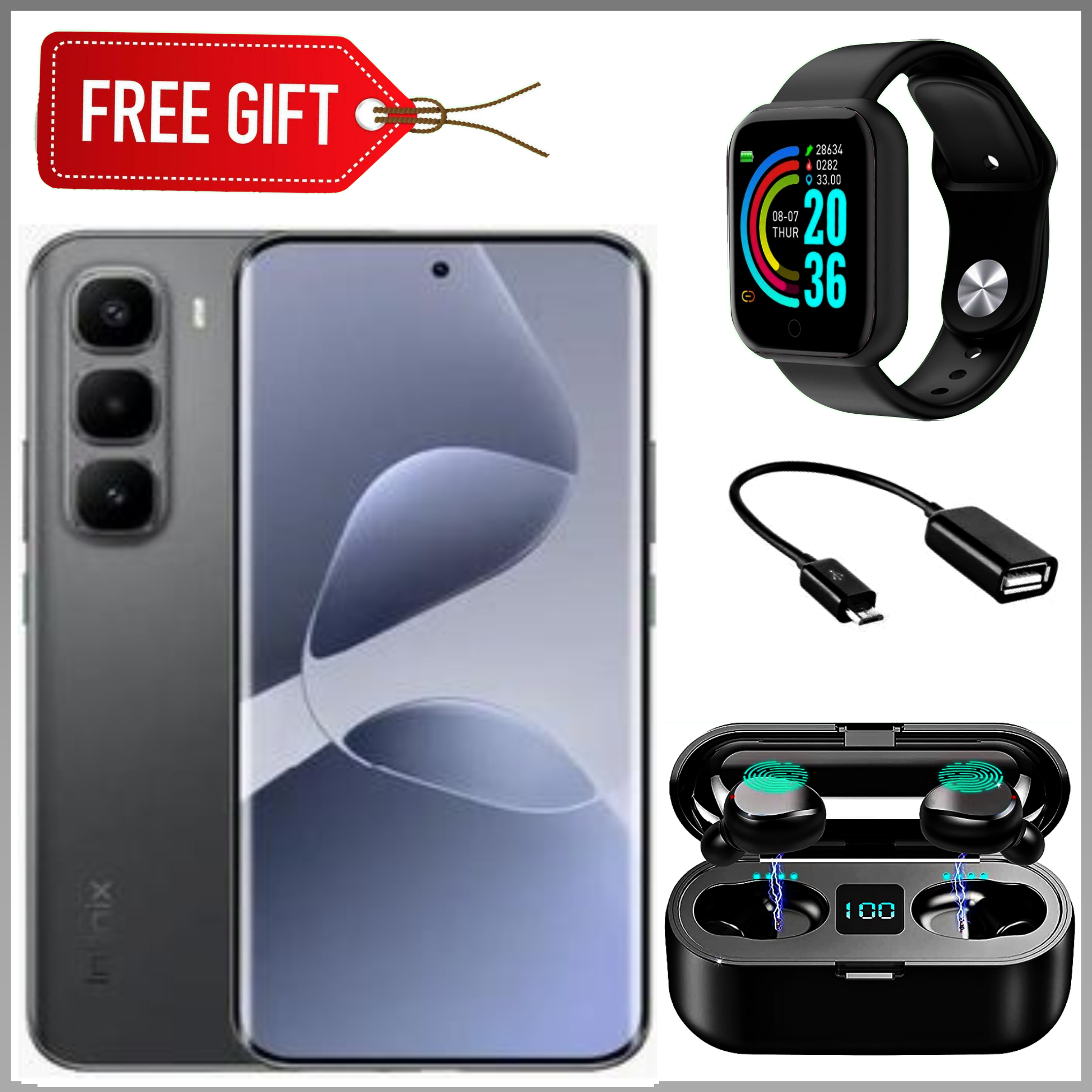 [NEW ARRIVALS] Infinix HOT 60 PRO PLUS 6.78" AMOLED Curved Screen, Upto 16(8+8)GB RAM+256GB ROM, 5160 mAh Battery, 50MP&13MPCamera, Optical Fingerprint -Smartphones+FREEBIES