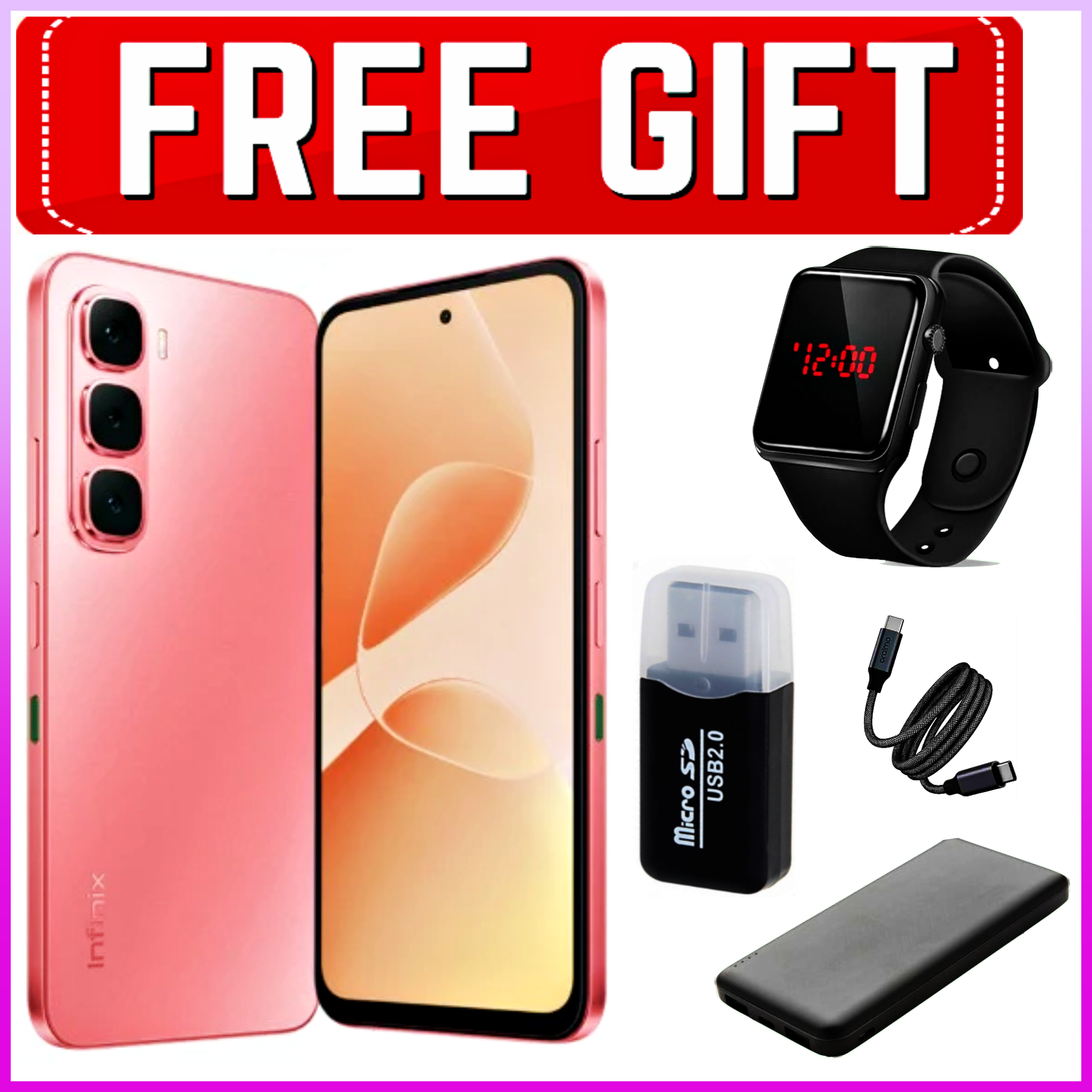 NEW ARRIVAL DEALS!!! Infinix Hot 60i 128GB+12(6+6)GB 6.7" 120Hz Screen 4G Phone Dual SIM 5160mAh Battery 45W Charging 50MP Camera Fingerprint Lock Android 15 G81 Smart AI smart Phones+FREEBIES