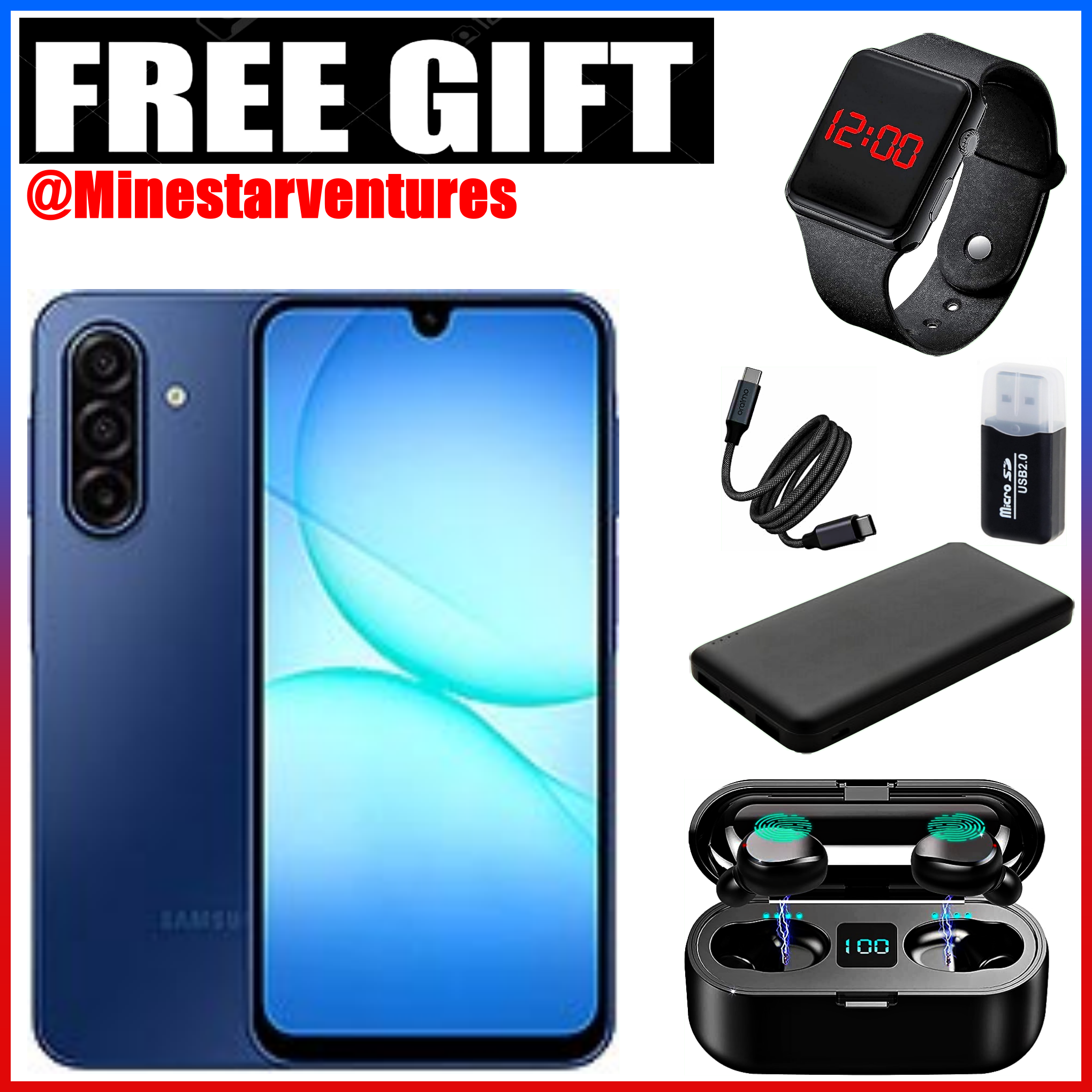 LIMITED OFFERS!! ]]New Arrival Samsung Galaxy A17 256GB+8GB 6.7" Super AMOLED Display Mediatek Helio G99 50MP Triple Camera Android 15 5000mAh 25W Type-C Charge AI Samsung A17 Smart Phones +FREEBIES