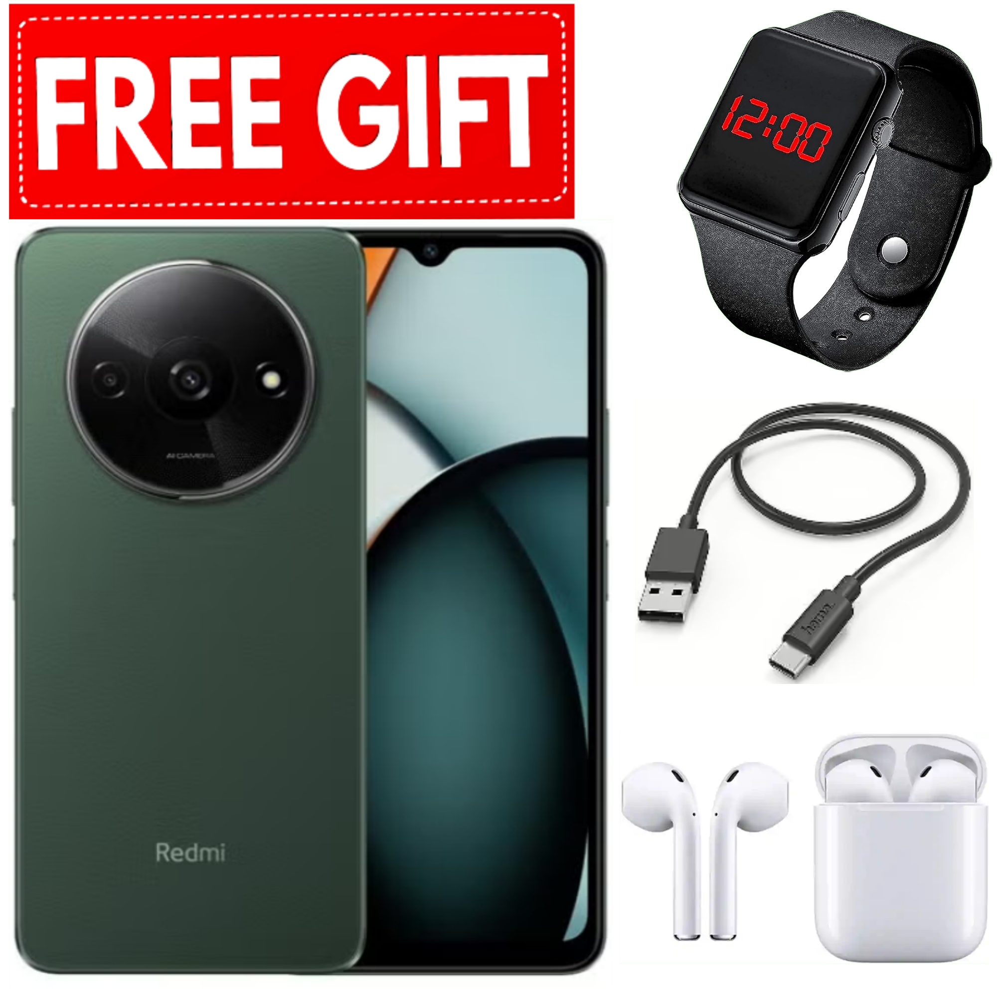 DISCOUNTED OFFER!!!! XIAOMI Redmi A3X 6.71" 64GB+3GB RAM 4G Network 5000mAh Battery 8MP AI Camera 10W Fast Charging Fingerprint Sensor Android 14 Smart Phones+FREE GIFTS