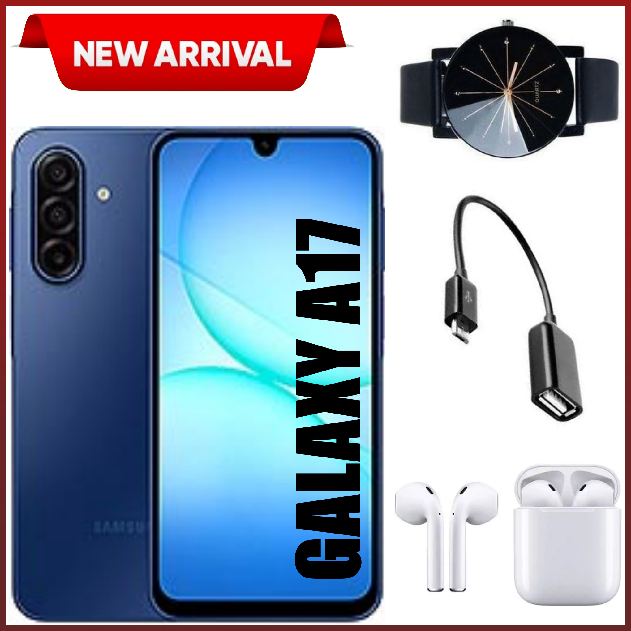 [BLACK NOVEMBER DEALS] Samsung Galaxy A17 5G 6.7'' 256 GB ROM + 8GB RAM 5000 mAh 50 MP+ 13 MP camera Android 15 Exynos 1330Octa-core Super AMOLED Fingerprint (side-mounted) smartphones+FREE GIFTS
