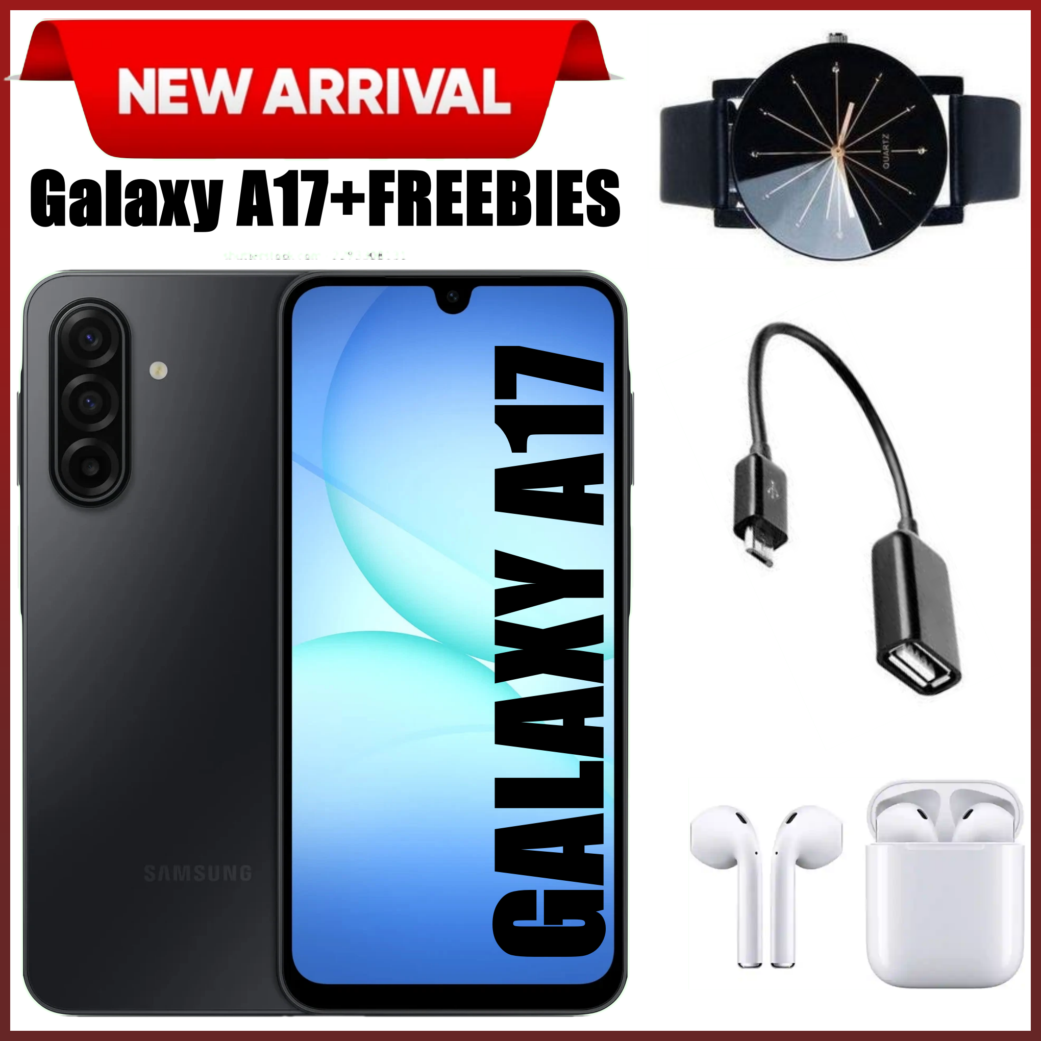[BLACK NOVEMBER DEALS] Samsung Galaxy A17 5G 6.7'' 256 GB ROM + 8GB RAM 5000 mAh 50 MP+ 13 MP camera Android 15 Exynos 1330Octa-core Super AMOLED Fingerprint (side-mounted) smartphones+FREE GIFTS