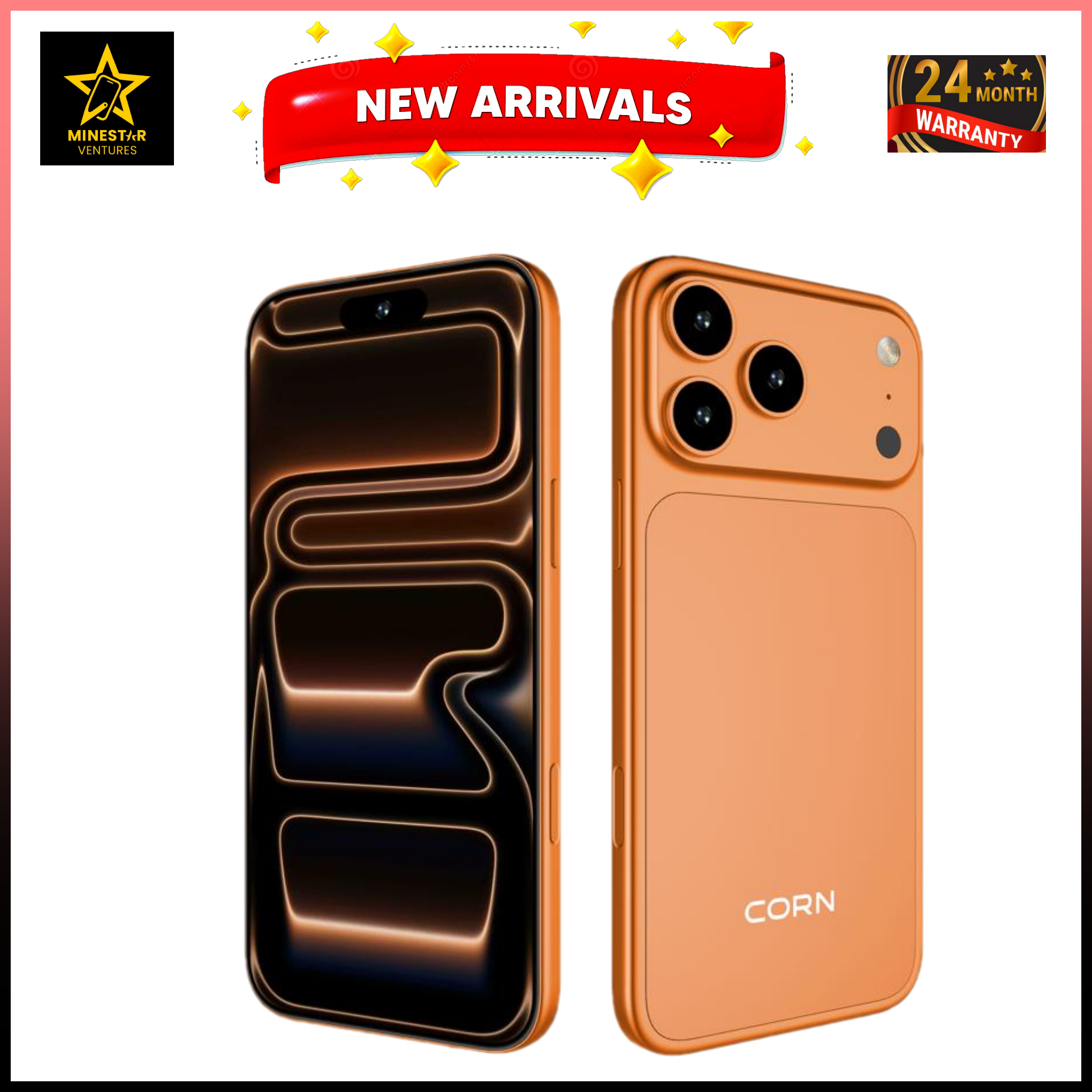 CORN Cphone c17 Pro Max Android 14 smartphone 64GB Rom +5(2+3GB) Ram 6.6 inches IPS LCD screen display 5000mAh battery capacity OCTA-CORE 13mp dual main camera+ 8mp selfie android smartphone