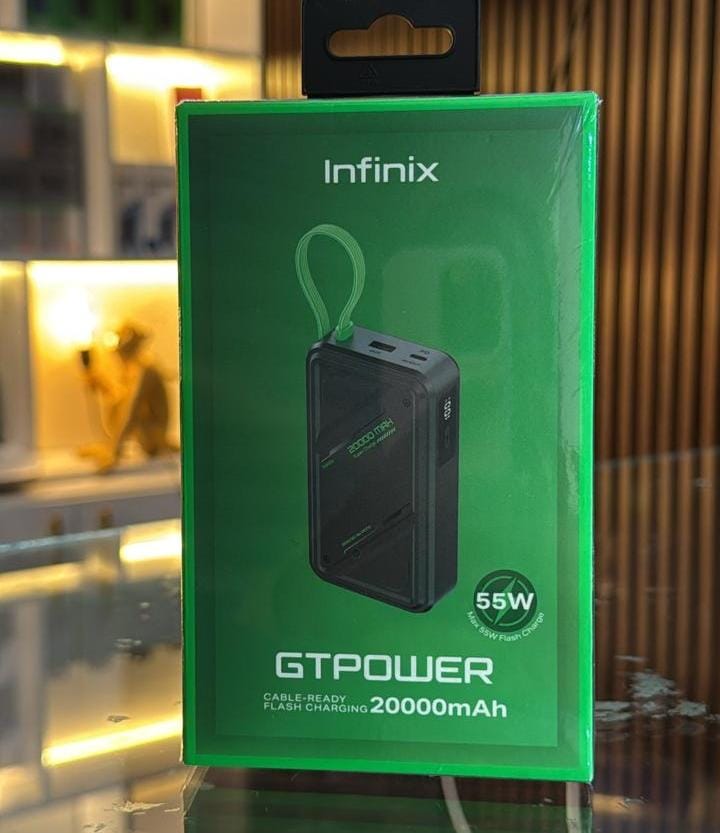 NEW ARRIVALS!! Infinix Gtpower 55w XP20GT 20000Mah Flash Charge Laptop Power Bank infinix Powerbank