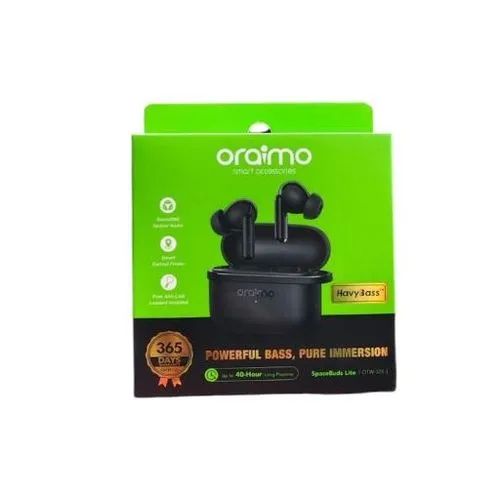 Oraimo Original SpaceBuds Lite OTW-324 Wireless Bluetooth 5.4 Earbuds, 360° Spatial Audio, Deep Bass HavyBass™, 40H Playtime, Quick Charge, Touch Control, IPX4 Sweatproof, Dual Device, Game Mode