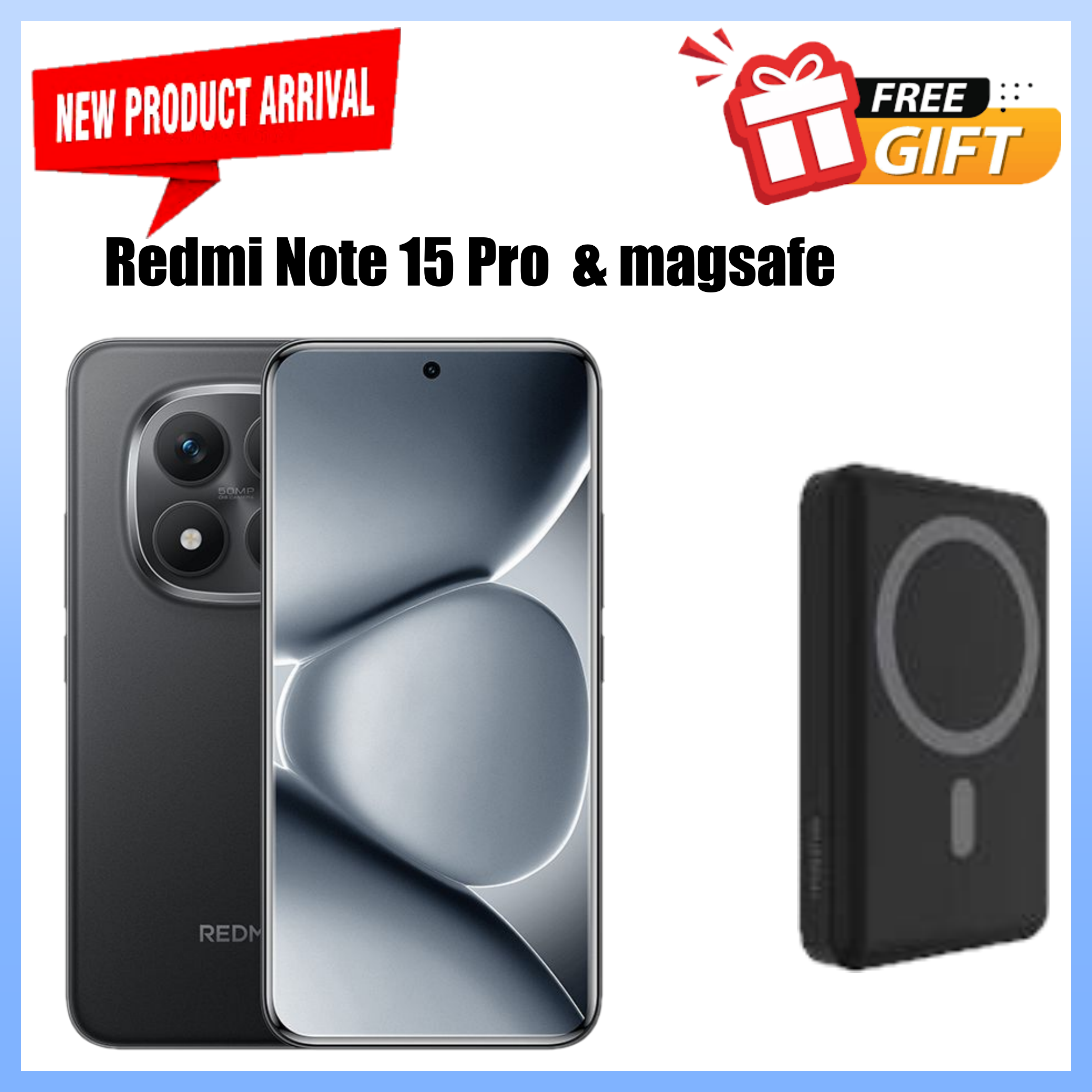 NEW ARRIVAL DEALS!! Redmi Note 15 4G - 256GB ROM+8GB RAM 120Hz 6.77" AMOLED Display 6000mAh Battery 108MP Rear & 20MP Selfie Camera Android 15 33W On-screen Fingerprint Sensor+FREE GIFTS
