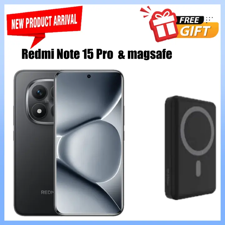 NEW ARRIVAL DEALS!! Redmi Note 15 4G - 256GB ROM+8GB RAM 120Hz 6.77" AMOLED Display 6000mAh Battery 108MP Rear & 20MP Selfie Camera Android 15 33W On-screen Fingerprint Sensor+FREE GIFTS