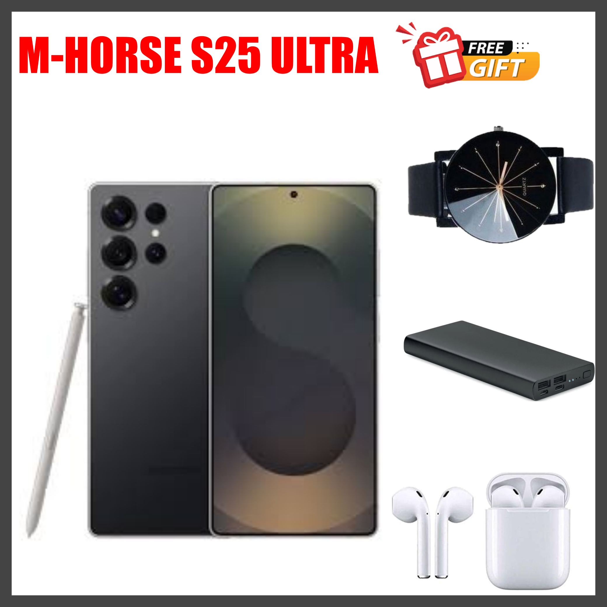 HOT DEALS!!!M-HORSE S25 Ultra 6.6'' HD + incell 4GB RAM + 64GB ROM 5MP Front camera +8MP Rear camera 5000mAh battery capacity with stylus pen side fingerprint UNLOCK Android 14 phone smartphone