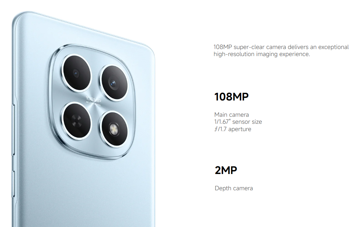 NEW ARRIVAL DEALS!! Redmi Note 15 4G - 256GB ROM+8GB RAM 120Hz 6.77" AMOLED Display 6000mAh Battery 108MP Rear & 20MP Selfie Camera Android 15 33W Fast Charging On-screen Fingerprint Sensor